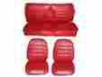 7709-buk-528 Pg Classic 1969 Roadrunner Gtx Satellite Bucket Seat Cover Set Red