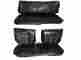 7712-ben-100 Pg Classic 1970 Charger 500 Front Bench Seat Cover Set Black