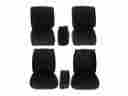 7718-buk-100 Pg Classic 1967 Coronet Charger Front Bucket Seat Cover Set Black
