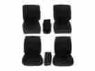 7718-buk-200 Pg Classic 1967 Coronet Charger Front Bucket Seat Cover Set White