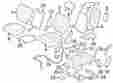 7l1z7863388ar Lincoln Ford Oem Seat Track Cover Image 23