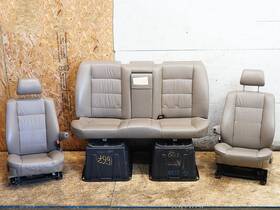 8138507 89-95 Bmw 525 530 535 540 E34 Sedan Seat Leather Bucket Front Rear Set Lh Rh Oem