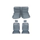 91931blu Mustangs Unlimited Front Rear Bucket Seat Upholstery Blue Cougar Coupe