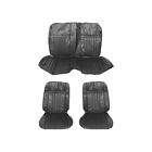 92731blk Mustangs Unlimited Front Rear Bucket Seat Upholstery Black Cougar