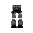 92931blk Mustangs Unlimited Front Rear Bucket Seat Upholstery Black Cougar Coupe