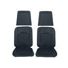 93821dbl Mustangs Unlimited Bucket Seat Upholstery Dark Blue Cougar