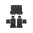 93931blk Mustangs Unlimited Front Rear Bucket Seat Upholstery Black Cougar Coupe