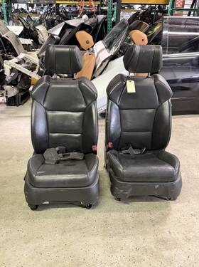 Acura D19x0027b-2i 2010 - 2013 Mdx Front Seat Set Black Leather Driver Passenger Oem