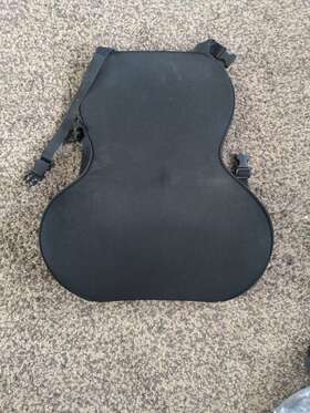 Qfc064-bk Anzhixiu Thin And Light Back Cushion For Car Both Fit Body Curve Seat