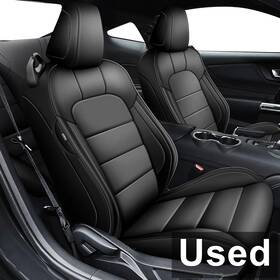 Sc-fo-012-5-blk-gp Aomsazto Seat Covers For Ford Mustang Convertible 2015-2025 Custom Fit Full Set