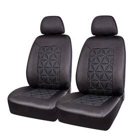 1902sc4 Auto Drive Autodrive - Teal Quilted 2-pack Seat Covers Black Universal Fit Read