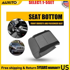 Zyp-tundra-14-18cg Auxito For 2014 15-21 Toyota Tundra Left Front Bottom Cloth Seat Cover Gray/black 1-5x