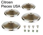Ay8541 Dg Citroen Hubcap Set Hubcaps Center Bolts Retaining Nuts