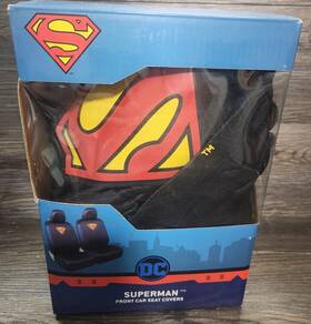Bdk 826942153204 Dc Comic Superman Car Seat Covers Shoulder Pads Set Bundle