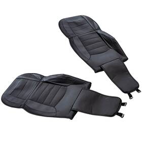Jcfb3v Bfo 2pcs Front 5-seat Leather Seat Cover Cushion For Toyota Prius Highlander Yaris