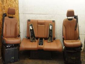 72127269083 Bmw 202-60493a 14-15 428 435 F33 Convertible Seat Leather Bucket Electric Front Rear Set