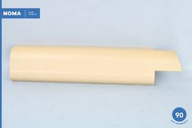 7126905 Bmw 02-08 750li E66 Front Left Driver Side Seat Upper Rail Cover Trim Beige Oem