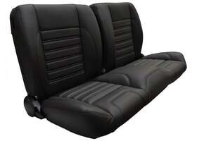 Qsbnh87blue Brothers Trucks Split-bench Seat - Sport Black With Blue Stitching