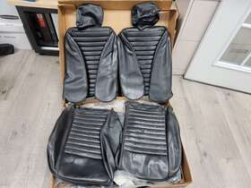 Sc2045a Bwe Used Oem Black Vinyl Seat Cover Upholstery For Triumph Tr6 1973-1976 Gc