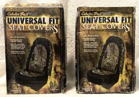 Cabelas 827624619445 Pair Of Trailgear Universal Fit Bucket Seat Covers Mossy Oak Camo Nib