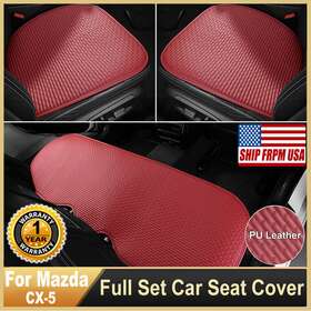 Car-masterstore 2023 Upgraded Red Leather Seat Covers For Mazda Cx-5 Pu Automotive Full Set Cushions