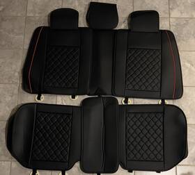 Car Pass Zt127purd0l5av7 3d Foam Pu Leather Seat Covers Universal Full Sets