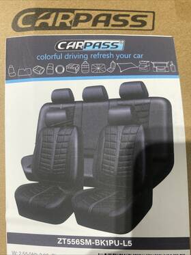 Car Pass Zt556sm-bk1pu-l5 Air Mesh Universal Fit Seat Covers Black