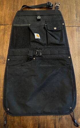 Rc1607 Carhartt Universal Nylon Duck Seat Back Organizer Black