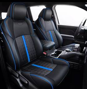Sc-to-026-5-blk-e Carlimeki Leather Seat Covers Custom Fit For Tacoma 4th Gen 2024 2025 Sr Sr5 Trd