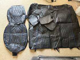 Carpass Zt122s2-buopul5-xaz Seat Covers Driver And Rear Seats Only Black Blue Color