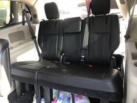 220.ch1615 Chrysler 2014 2015 2016 Town Country 3rd Row Rear Back Seat Bench Black 887419
