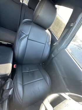 Ap-eatob2119bk Clazzio Pvc Synthetic Leather Front Seat Covers For 2016-2019 Toyota Tacoma