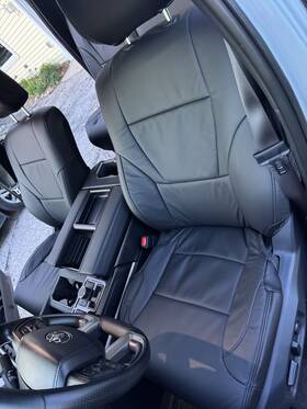 Clazzio Nl-eatob2212bk Napa Leather Seat Covers For Toyota Tundra 2022-2026