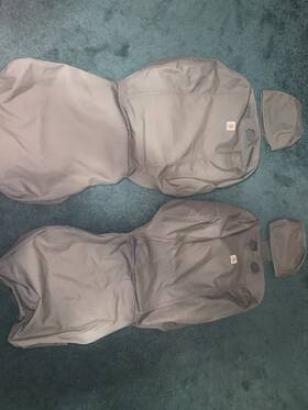 Ssc2436cagy Covercraft Carhartt Duck-weave Seat Covers Grey