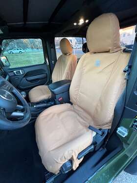 Ssc2525cobk Covercraft Carhartt Seat Covers 1st Row For Jeep Gladiator/wrangler 2018-2023