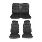 De71blkv Mustangs Unlimited Front Rear Seat Upholstery Black Mustang Convertible Deluxe