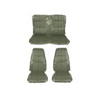 De71grnf Mustangs Unlimited Front Rear Seat Upholstery Green Mustang Fastback Deluxe
