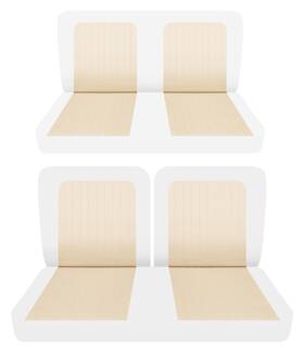 Amcram64-cpl-co10i12 Designcovers Fits 1964 Amc Rambler Classic 660 Front 50-50 Top And Rear Bench Seat Covers