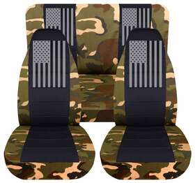 Jwr0306-0722-cm31i26 Designcovers Fits 2003-2006 Jeep Wrangler Tj/lj Camouflage Seat Covers For Front And Rear