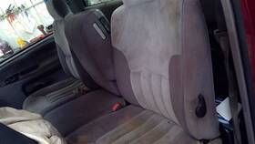 202.ch8o94 Dodge Truck 94 95 96 97 Ram 3500 Standard Cab Front Bench Seat Assembly Gray Cloth