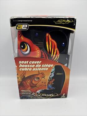 Ed Hardy 019912000893 Seat Cover Koi Fish Universal Bucket Single 1pc 2009