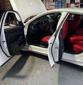 Bt9029 Ekr Custom Fit 2018-2022 Honda Accord Seat Covers 5-seater Full Set Leather Red