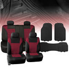Fb068114burgundy-f11322black Fh Group Seat Covers 0806801114607