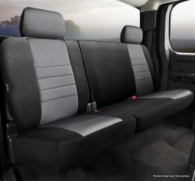 Fia Np92-88gray Seat Cover Neo 60 Driver/ 40 Passenger Split With Adjustable Headrests