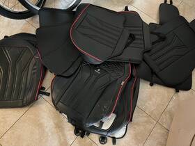 Kwz-301 Florich Seat Covers For Cars Waterproof Leather Black Red Lt Used
