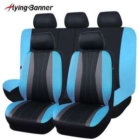 Fb-066-12 Flying Banner Universal Car Seat Covers For Tracks Mesh Mint Blue Black Rear Split Breathable
