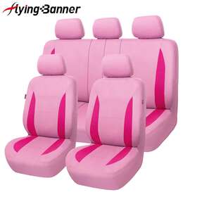 Fb-085-77 Flying Banner Universal Car Seat Covers Rear Split 40/60 50/50 60/40 Pink Girls Women Suv Auto