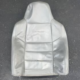 1346f0207mfg Ford 2002 2003 F250 F350 Lariat Driver Top Lean Back Leather Seat Cover Gray