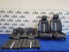 202-03725l Ford 2013-2014 Mustang Gt Set Seats Back Front Coupe Leather Black 2635