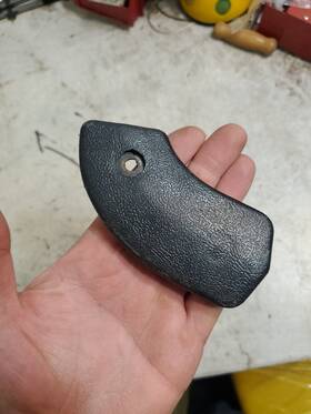 C4zb-6561693-aw Ford 1964 1/2 1964.5 Mustang Coupe Convertible Orig Lh Palomino Seat Hinge Cover